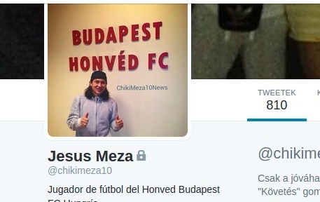 Jesus Meza bejelentette magát Twitteren!